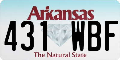 AR license plate 431WBF