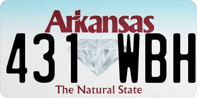 AR license plate 431WBH