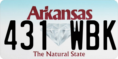 AR license plate 431WBK