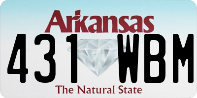 AR license plate 431WBM