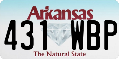 AR license plate 431WBP