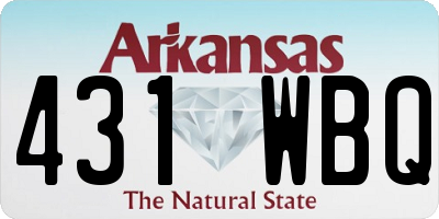 AR license plate 431WBQ