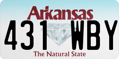 AR license plate 431WBY