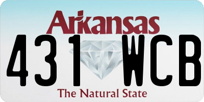 AR license plate 431WCB