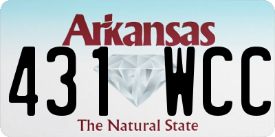 AR license plate 431WCC