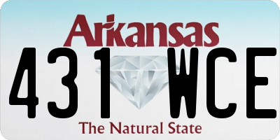 AR license plate 431WCE