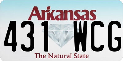 AR license plate 431WCG