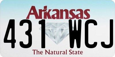 AR license plate 431WCJ