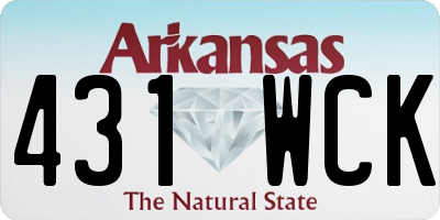 AR license plate 431WCK
