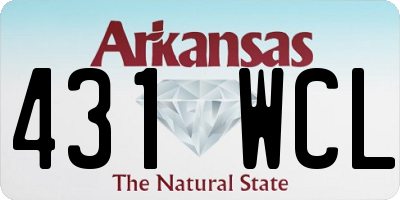 AR license plate 431WCL