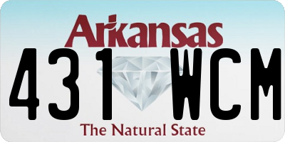 AR license plate 431WCM