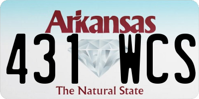 AR license plate 431WCS