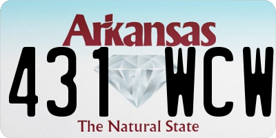 AR license plate 431WCW
