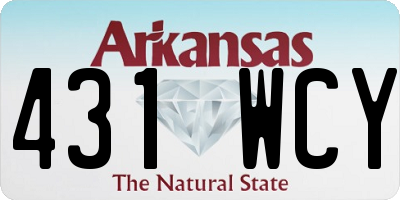 AR license plate 431WCY