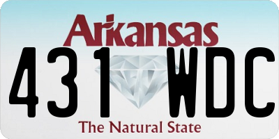 AR license plate 431WDC