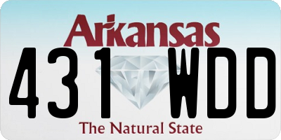 AR license plate 431WDD