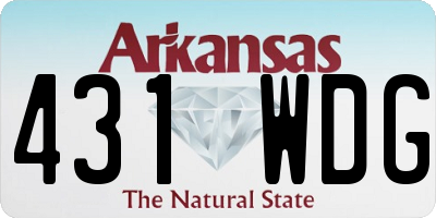 AR license plate 431WDG