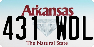 AR license plate 431WDL