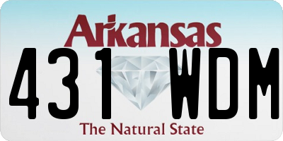 AR license plate 431WDM