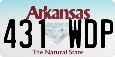 AR license plate 431WDP