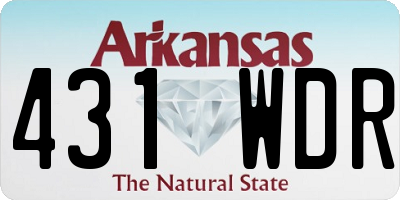 AR license plate 431WDR