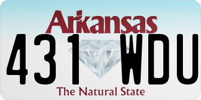 AR license plate 431WDU