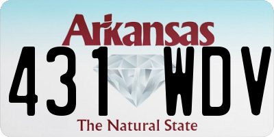 AR license plate 431WDV