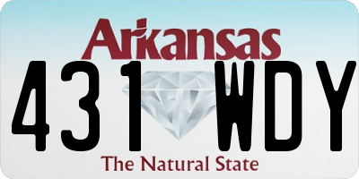 AR license plate 431WDY