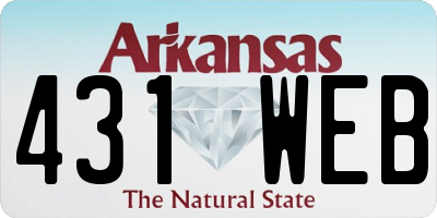 AR license plate 431WEB