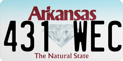 AR license plate 431WEC