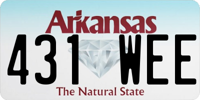 AR license plate 431WEE