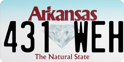 AR license plate 431WEH