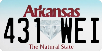 AR license plate 431WEI