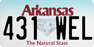 AR license plate 431WEL