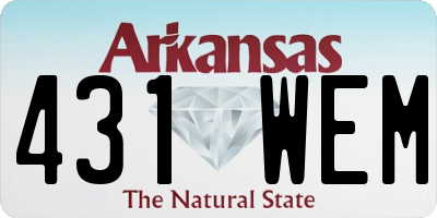 AR license plate 431WEM