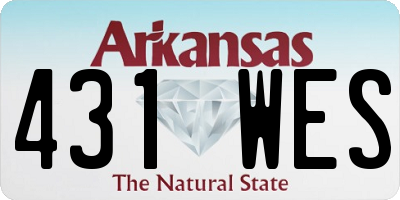 AR license plate 431WES