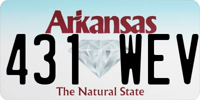AR license plate 431WEV