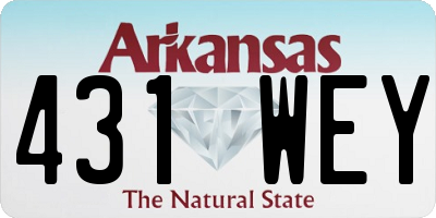AR license plate 431WEY