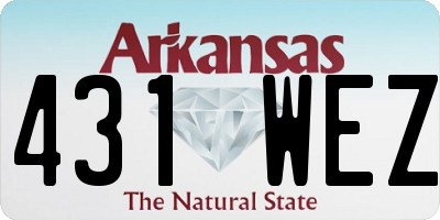 AR license plate 431WEZ