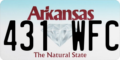AR license plate 431WFC
