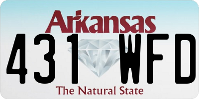 AR license plate 431WFD