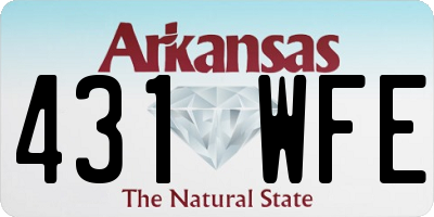 AR license plate 431WFE