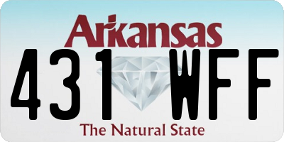 AR license plate 431WFF