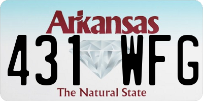 AR license plate 431WFG