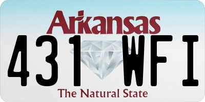 AR license plate 431WFI
