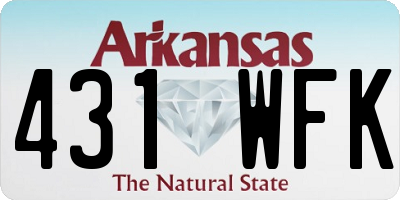 AR license plate 431WFK