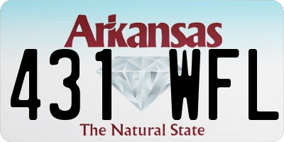 AR license plate 431WFL