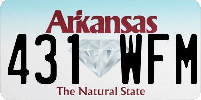 AR license plate 431WFM