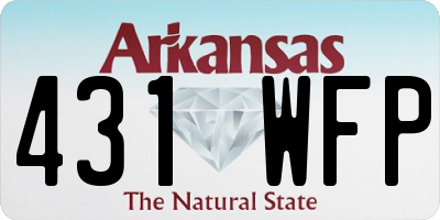 AR license plate 431WFP