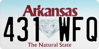 AR license plate 431WFQ